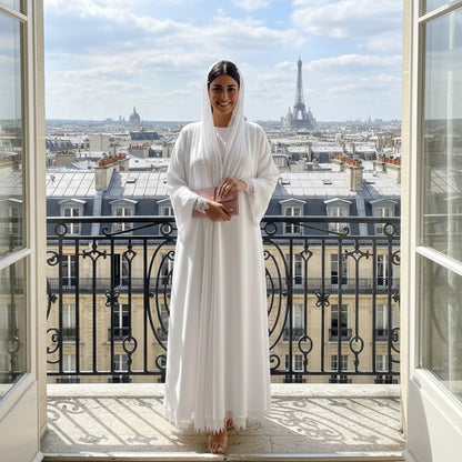 CHIC WHITE ABAYA