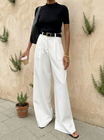 WIDE-LEG PANTS WITHOUT BELT