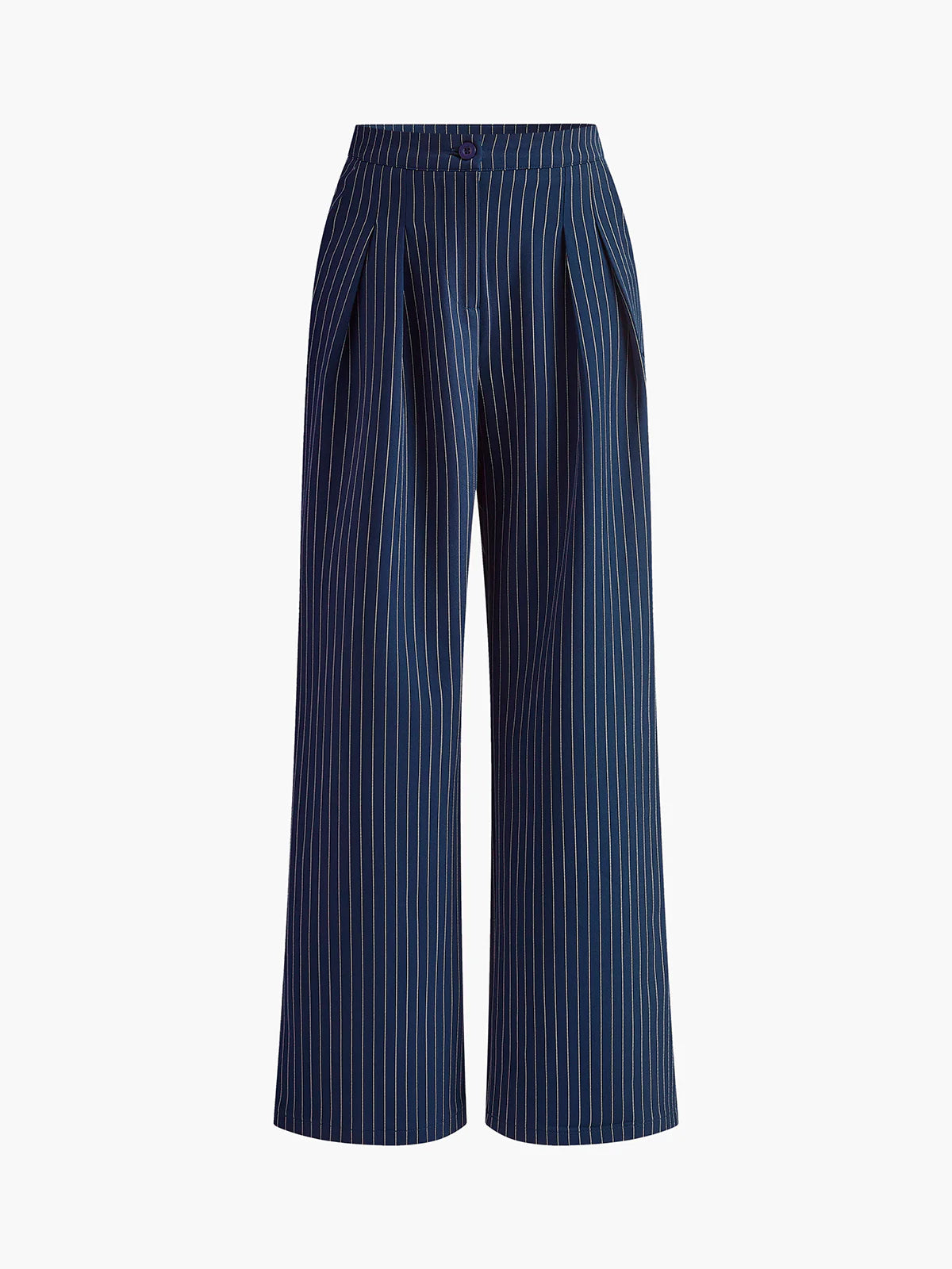 Pinstripe Wide-Led Pants