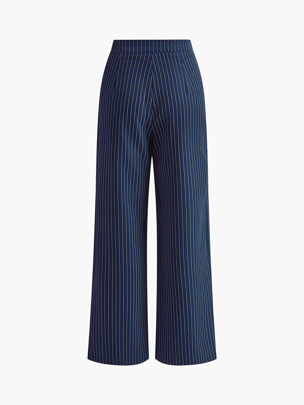 Pinstripe Wide-Led Pants