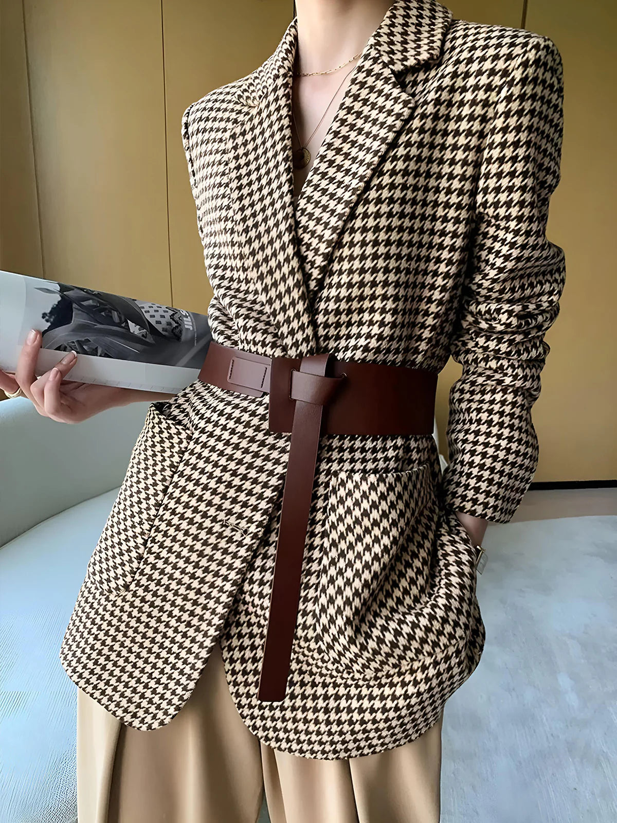 Classy Blazer with Belt