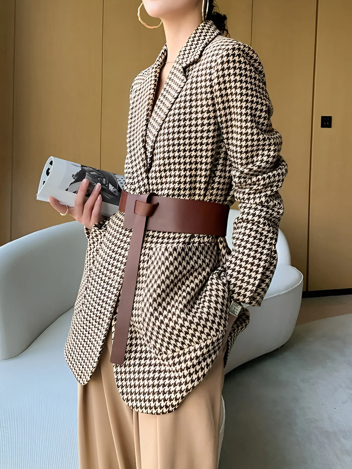 Classy Blazer with Belt