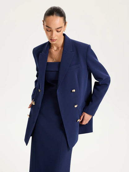 Metal Oversized Blazer