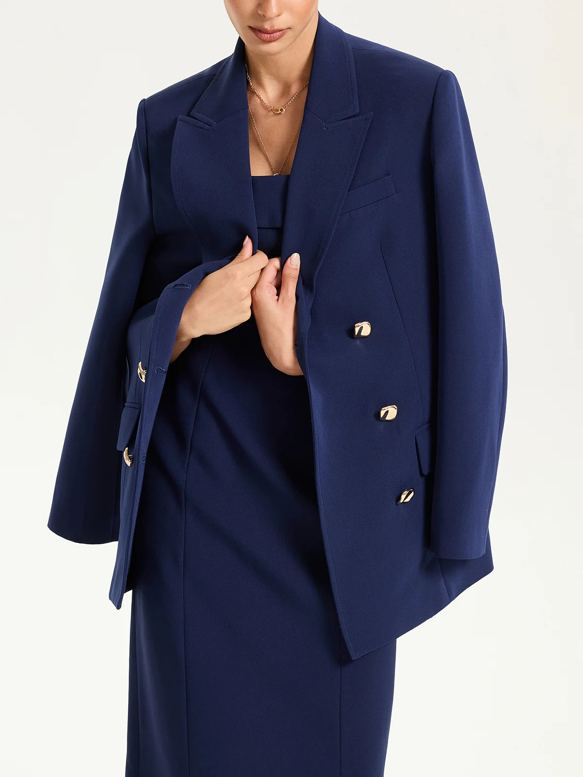 Metal Oversized Blazer