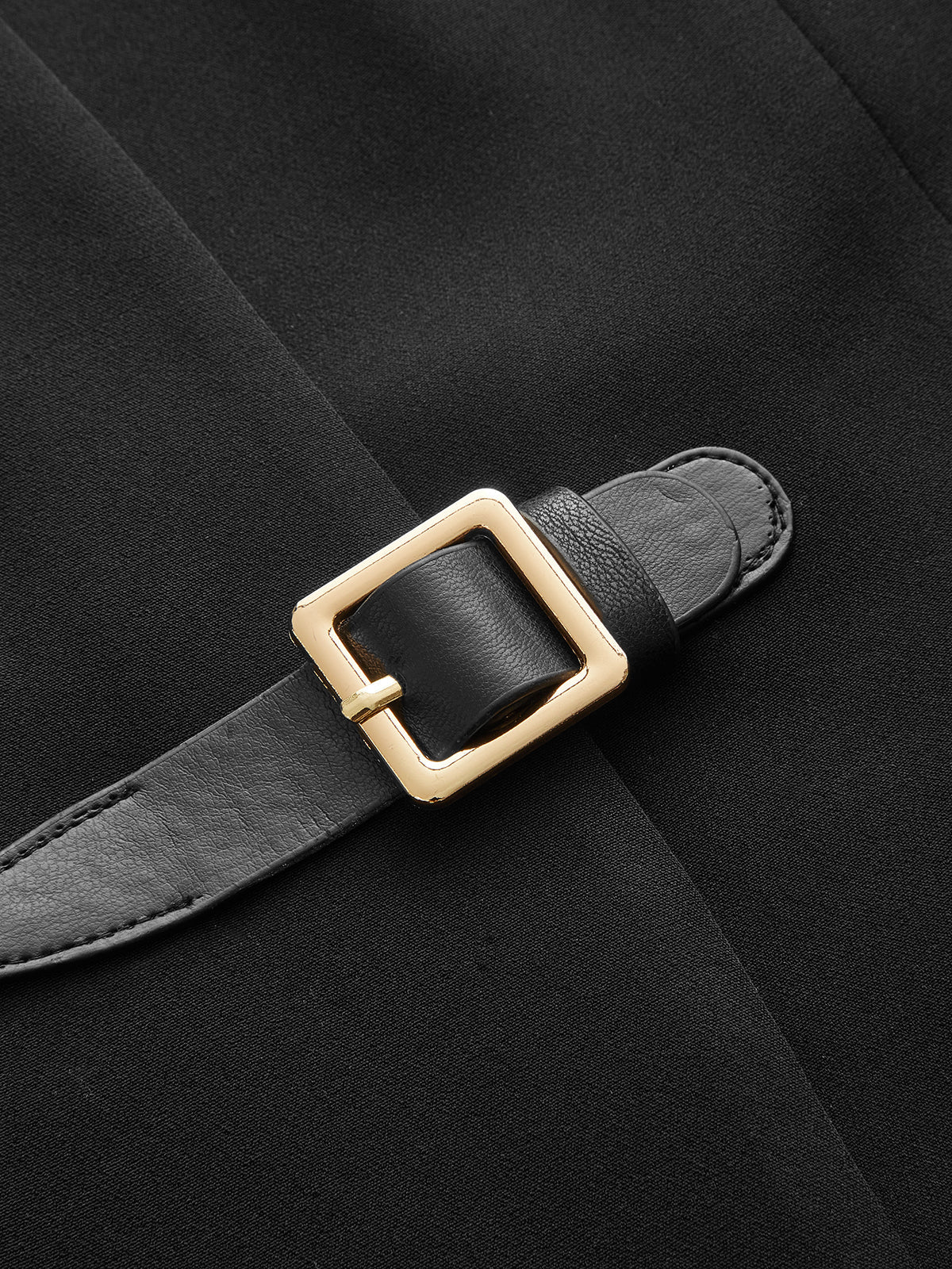 Buckle Detail Blazer Vest
