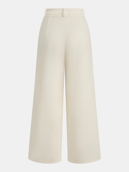 Sleeveless Belted Top with Pants Outfit