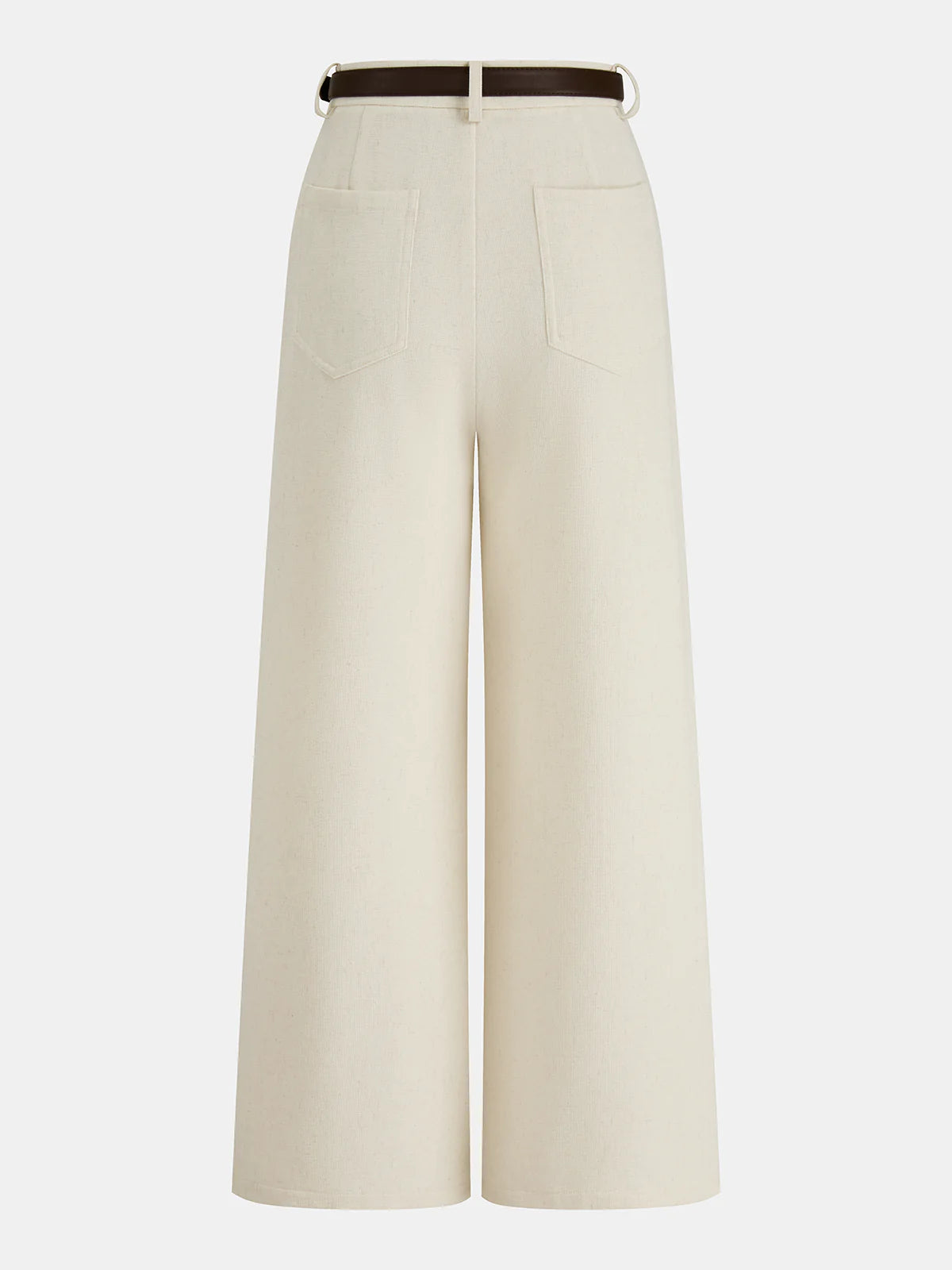 Belted Wide-Leg Pants