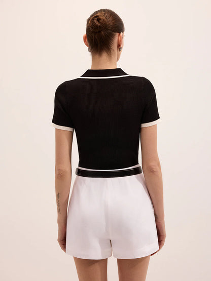 Short Sleeve Polo Top
