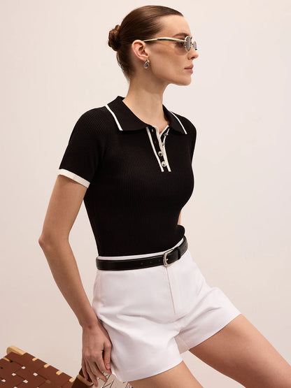 Short Sleeve Polo Top