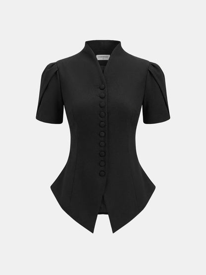 BUTTONED SLIM TOP