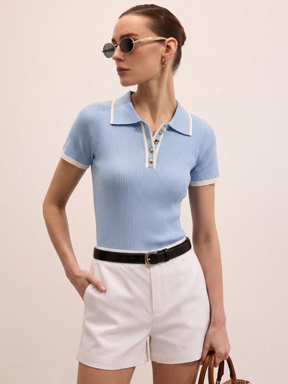 Short Sleeve Polo Top