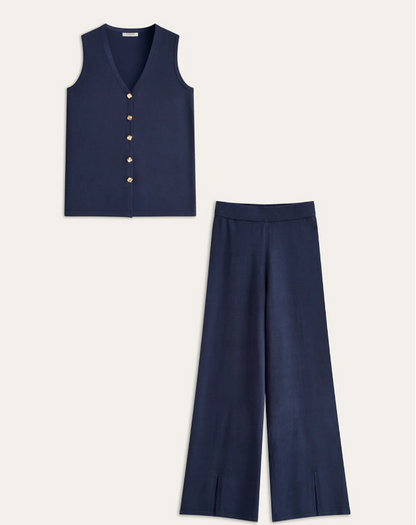 Elegant Vest and Pants Set