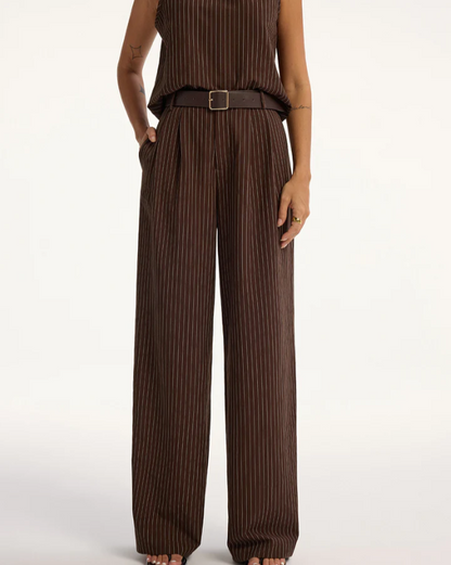 Pinstripe Outfit with Top and Pants