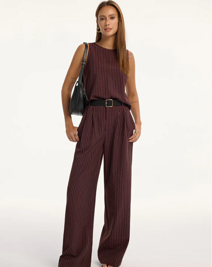 Pinstripe Outfit with Top and Pants