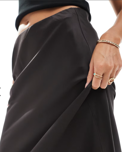 SATIN MAXI SKIRT