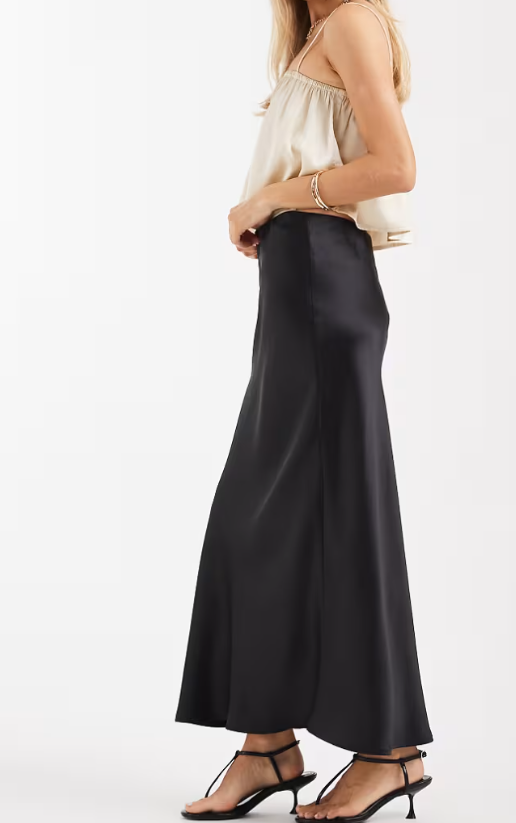SATIN MAXI SKIRT