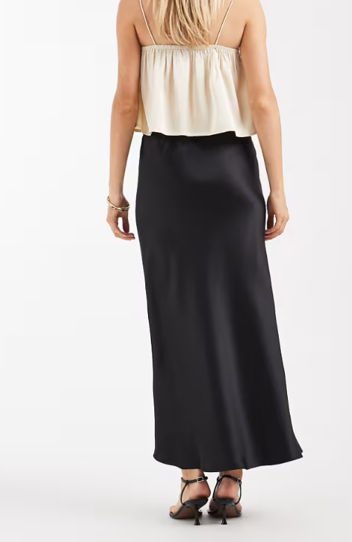 SATIN MAXI SKIRT