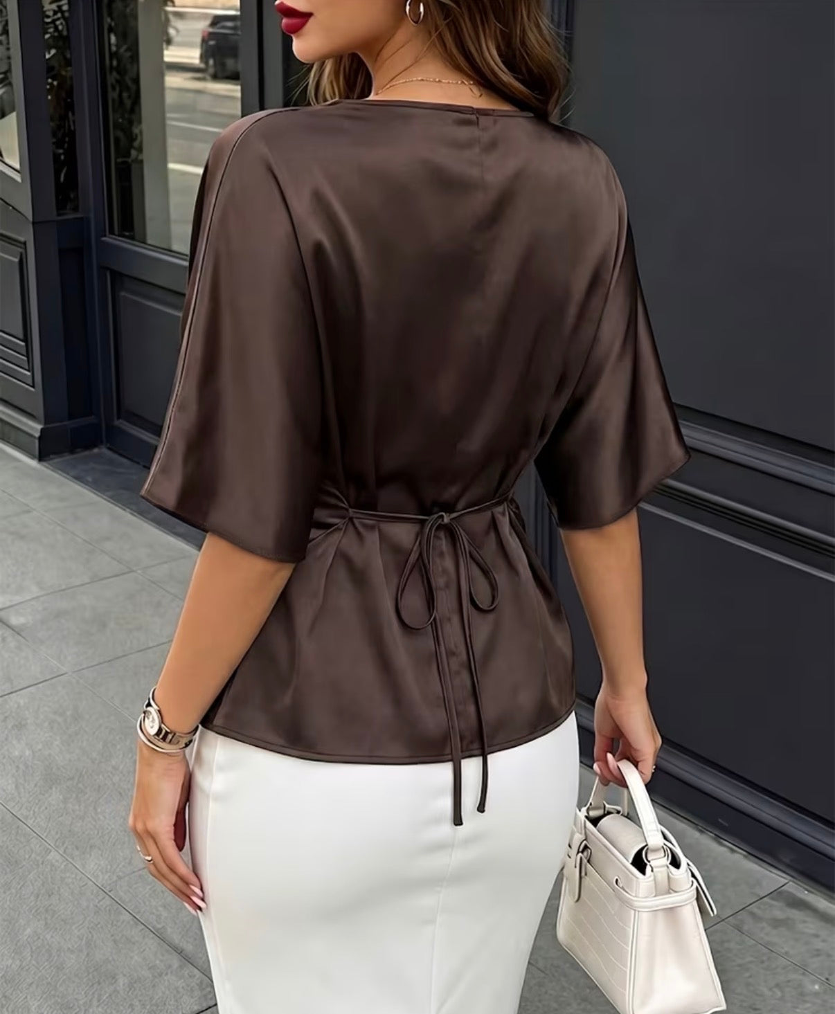 CHIC SATIN SUMMER TOP