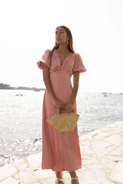 MAXI SATIN SUMMER DRESS