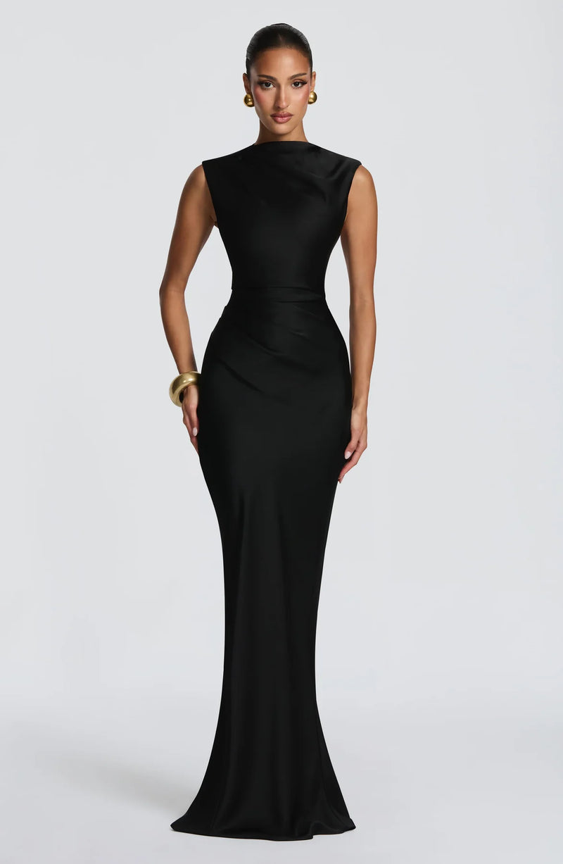 MAXI SATIN DRESS