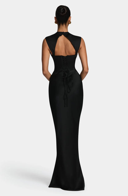 MAXI SATIN DRESS